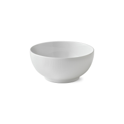 Royal Copenhagen Hvid Riflet sk�l 110 cl