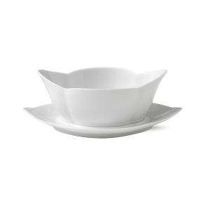 Royal Copenhagen hvid Riflet saucekande 55 cl
