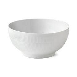 Royal Copenhagen Hvid Riflet sk�l 310 cl