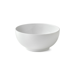 Royal Copenhagen Hvid Riflet sk�l 180 cl