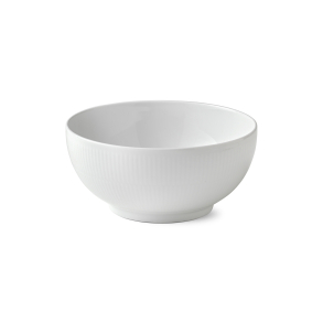Royal Copenhagen Hvid Riflet sk�l 180 cl