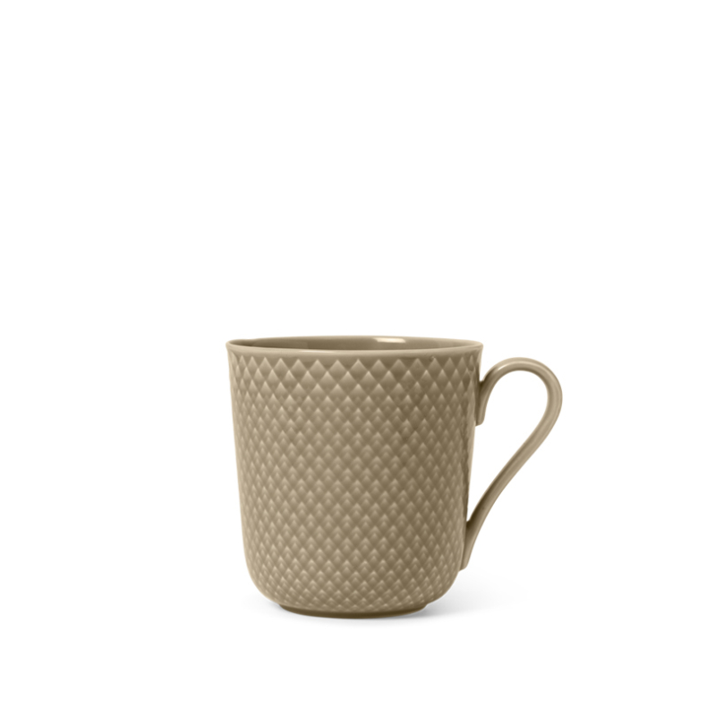 Lyngby Porceln Rhombe Earth krus med hank 39 cl clay