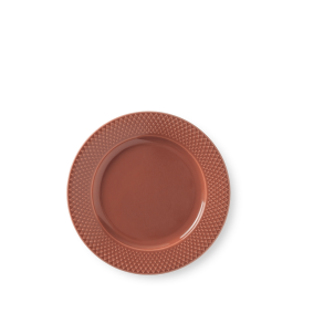 Lyngby Porceln Rhombe Color tallerken terracotta 23 cm