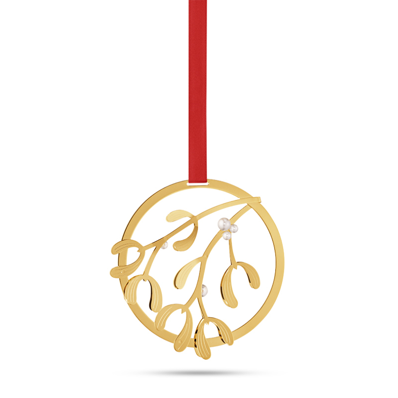 Georg Jensen Jul 2025 mistelten juleoph�ng 18 kt guld