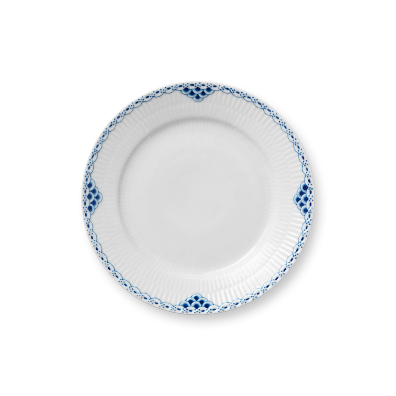 Royal Copenhagen Prinsesse flad tallerken bl� 19 cm