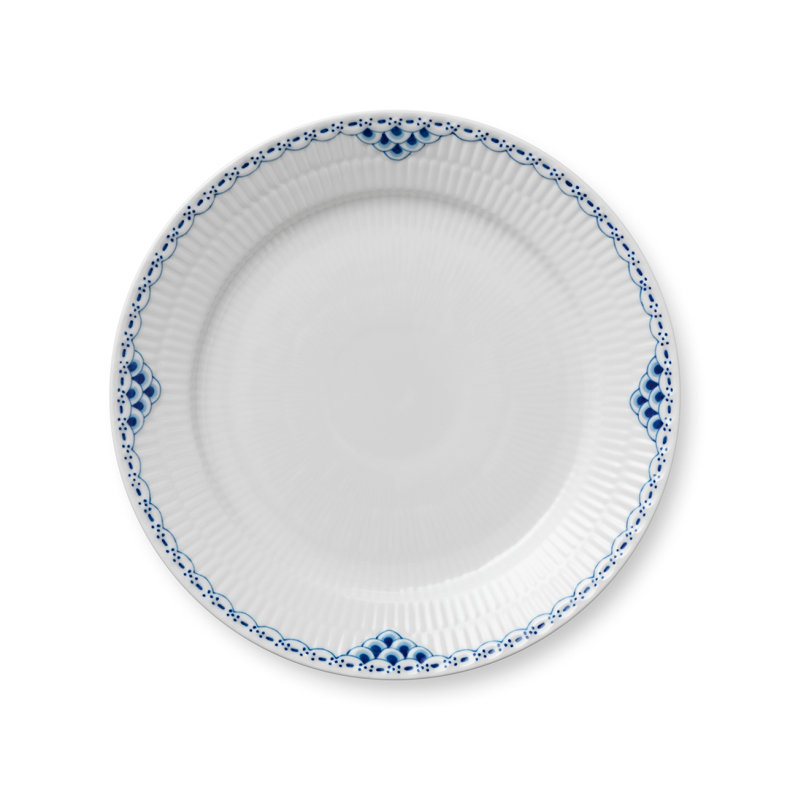 Royal Copenhagen Prinsesse flad tallerken bl� � 25 cm