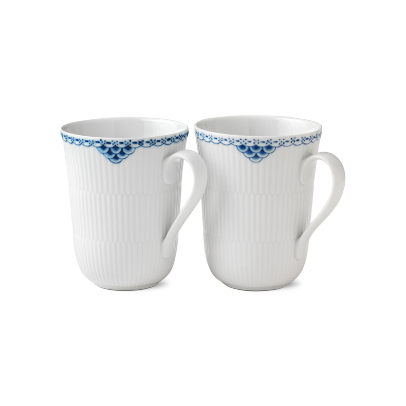 Royal Copenhagen Prinsesse krus bl� 36 cl 2-pak