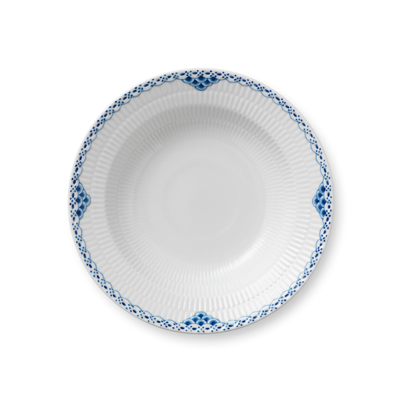 Royal Copenhagen Prinsesse dyb tallerken bl� 21 cm