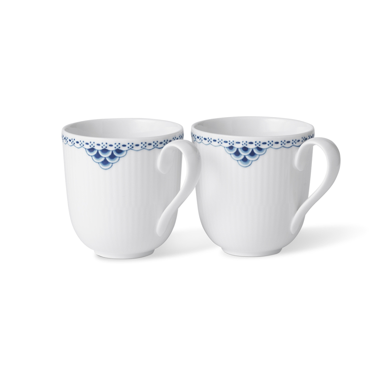 Royal Copenhagen Prinsesse krus bl� 37 cl 2 stk.