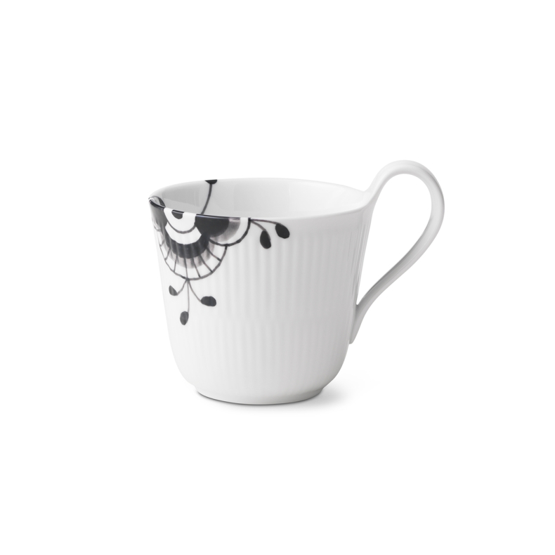 Royal Copenhagen Sort Mega Riflet h�jhankskop 33 cl
