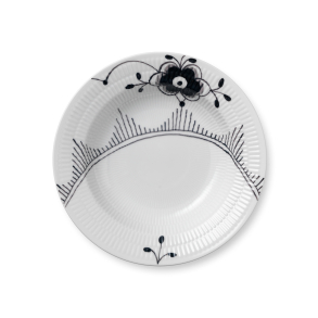 Royal Copenhagen Sort Mega Riflet dyb tallerken � 21 cm