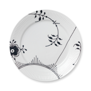 Royal Copenhagen Sort Mega Riflet nr 2 tallerken � 27 cm