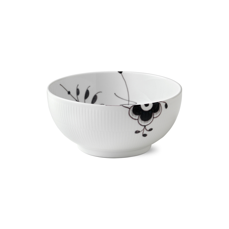 Royal Copenhagen Sort Mega Riflet sk�l � 21 cm 180 cl