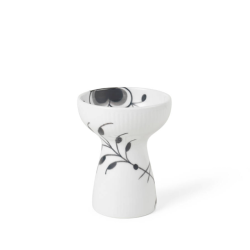 Royal Copenhagen Sort Mega Riflet vase H 11 cm