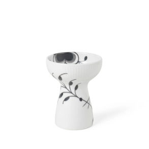 Royal Copenhagen Sort Mega Riflet vase H 11 cm