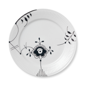 Royal Copenhagen Sort Mega Riflet tallerken � 27 cm