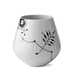 Royal Copenhagen Sort Mega Riflet vase H 20,5 cm