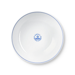 Royal Copenhagen Blue Line sk�l hvid � 21 cm 1,1 liter