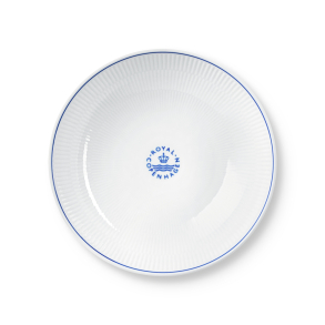 Royal Copenhagen Blue Line sk�l hvid � 21 cm 1,1 liter