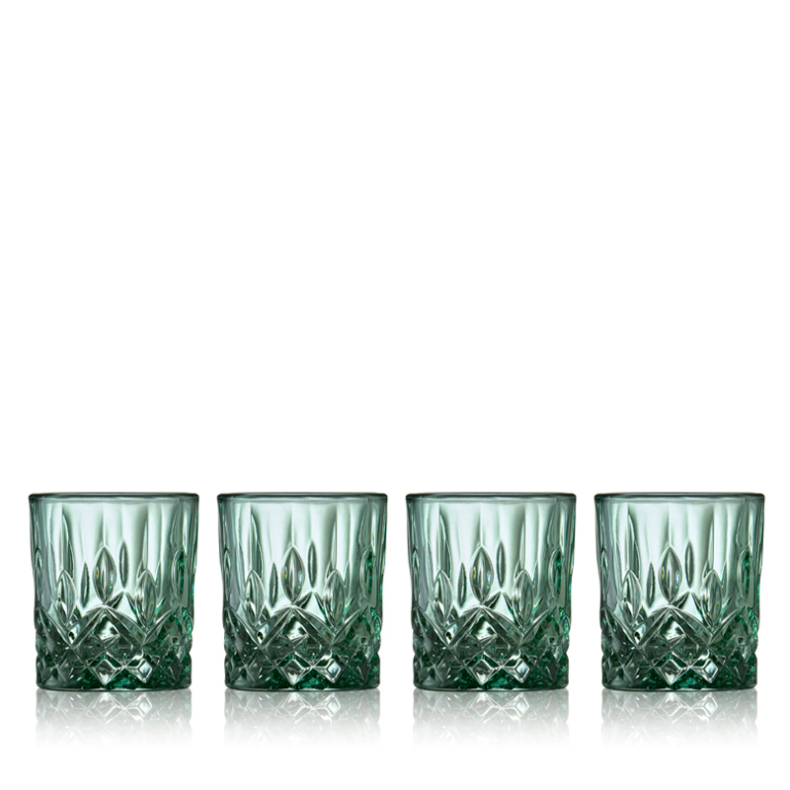 Lyngby Glas Sorrento shotglas grn 4 cl 4 stk.