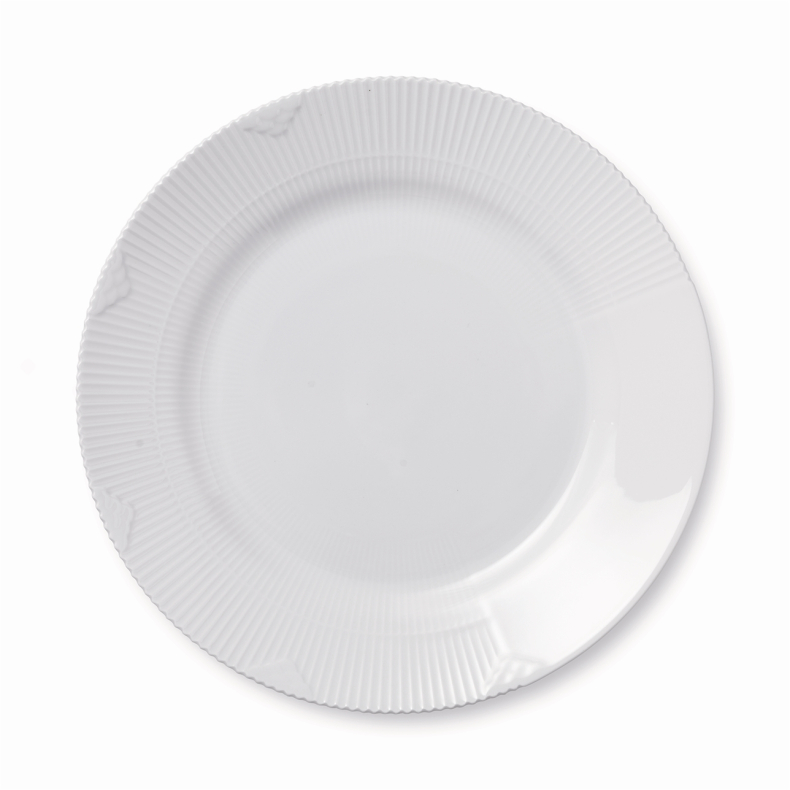 Royal Copenhagen Hvid Elements tallerken � 28 cm