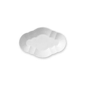 Royal Copenhagen Hvid Elements fad 23 cm