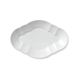Royal Copenhagen Hvid Elements fad 38,5 cm