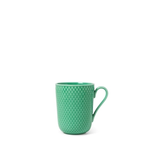Lyngby Porcel�n Rhombe Color Kop Med Hank Gr�n 33 cl