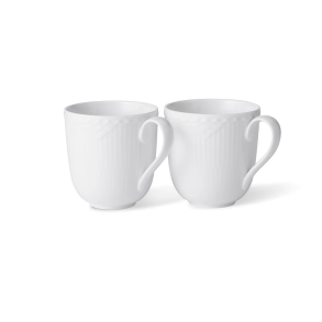 Royal Copenhagen Hvid Halvblonde krus hvid 37 cl