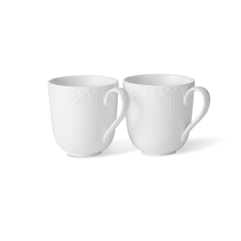 Royal Copenhagen Hvid Halvblonde krus hvid 37 cl