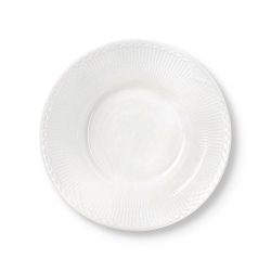 Royal Copenhagen Hvid Halvblonde dyb tallerken � 24 cm