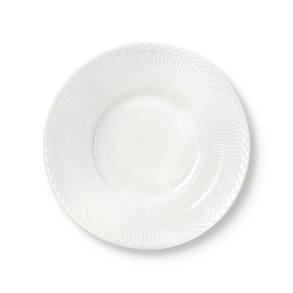 Royal Copenhagen Hvid Halvblonde dyb tallerken � 24 cm