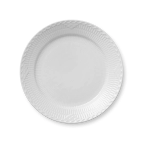 Royal Copenhagen Hvid Halvblonde tallerken � 25 cm