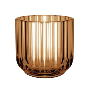 Lyngby fyrfadsstage 6,5 cm amber