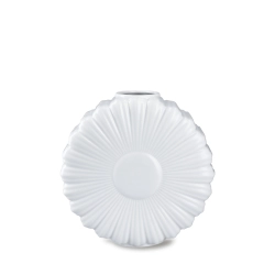 Lyngby Porcel�n Flower marguerit vase hvid H21 cm