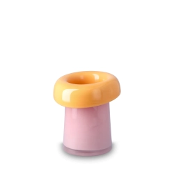 Holmegaard Soma vase orange rosa H 16,5 cm