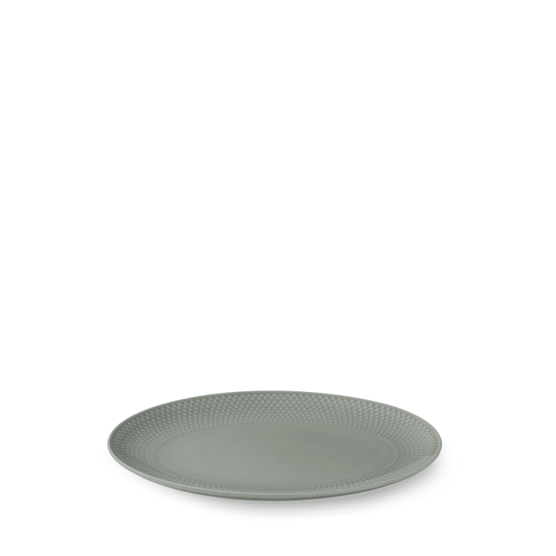 Lyngby Porceln Rhombe Earth Ovalt Serveringsfad 28,5x21,5 cm