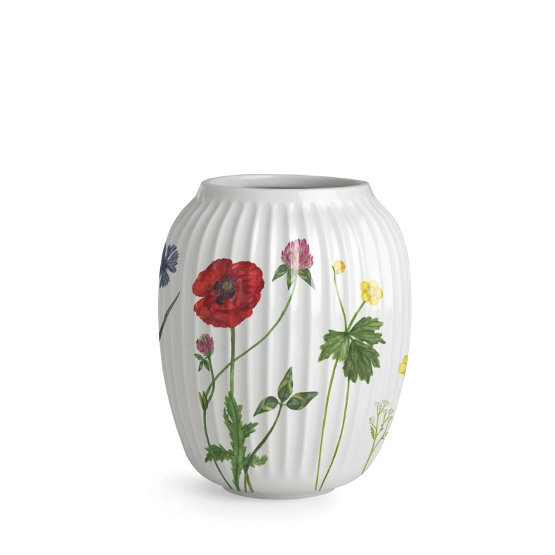 K�hler Hammersh�i Summer vase hvid H 21 cm