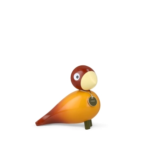 Kay Bojesen Story Birds Hygge sangfugl orange H 15,5 cm