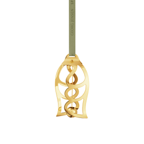 Georg Jensen P�skeornament 2026 18Kt guldbelagt, Rustfrit st�l