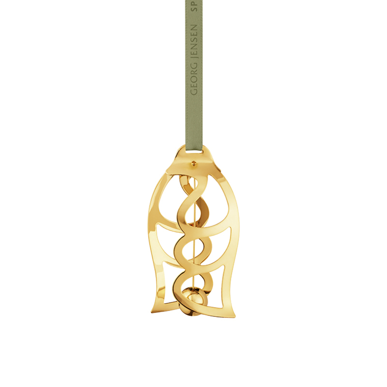 Georg Jensen P�skeornament 2026 18Kt guldbelagt, Rustfrit st�l