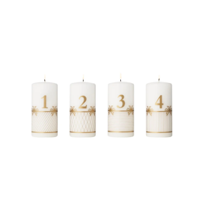 Georg Jensen Adventslys 2025 Med Guldtryk � 4 stk