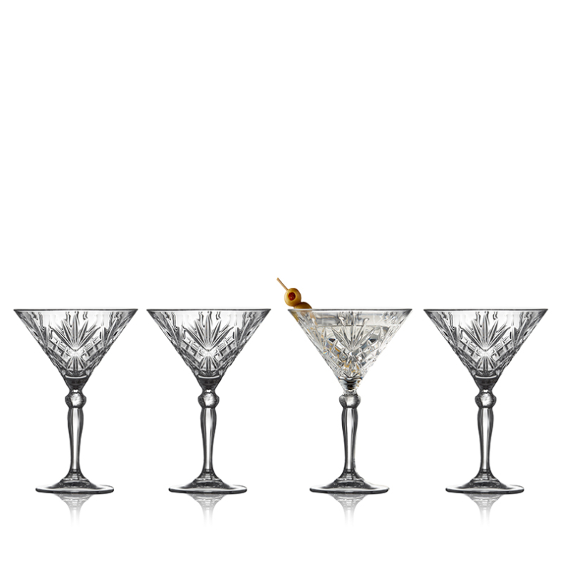 Lyngby Glas Melodia martiniglas 4 stk. 21 cl