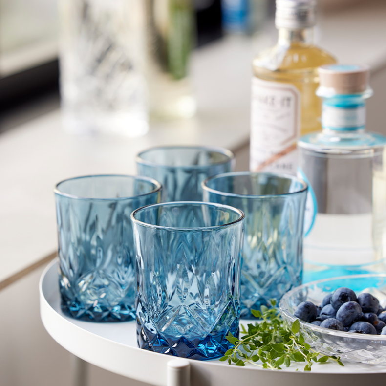 Lyngby Glas Sorrento whiskyglas bl 32 cl 4 stk.