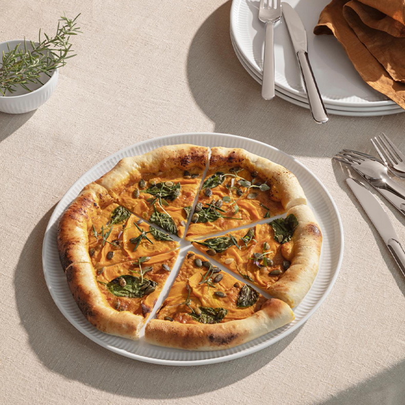 Eva Trio Legio Nova pizzatallerken hvid 31 cm