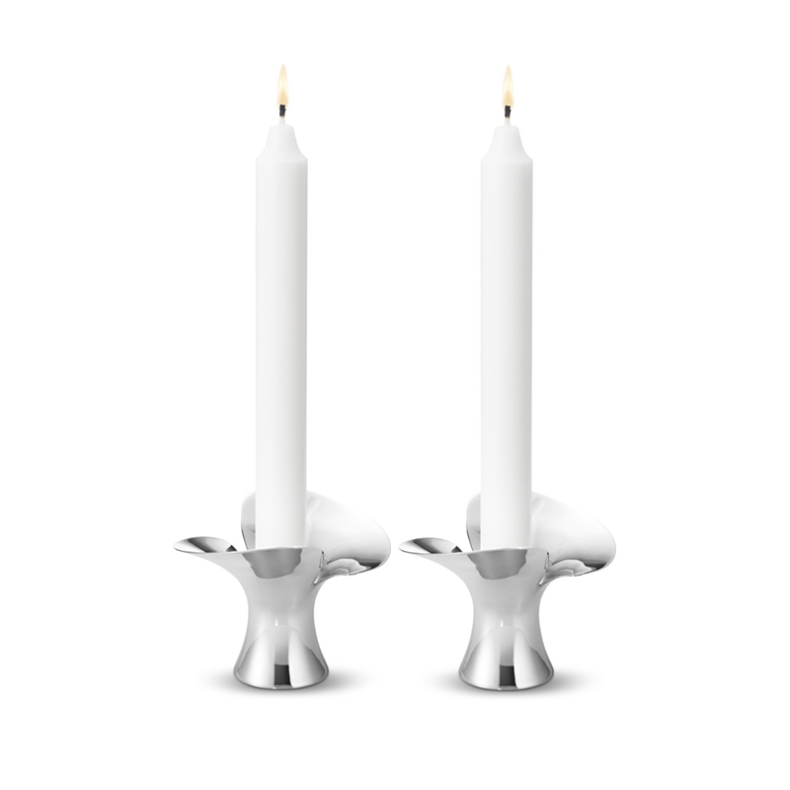 Georg Jensen Bloom lysestage 2 Stk. 7,3 Cm