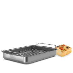 Eva Trio Professionel bradepande med keramisk belgning inkl. rist 35x25 cm