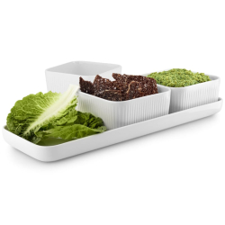 Eva Trio Legio Nova tapas-st med fad og tre skle