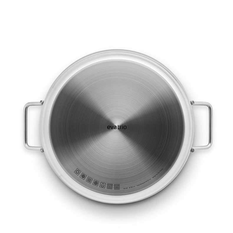 Eva Trio Recycled Stainless Steel sautergryde 28 cm