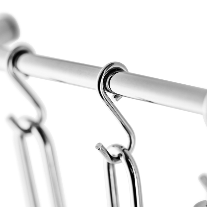 Eva Trio ophngsstang med 6 stk s-kroge 40 cm